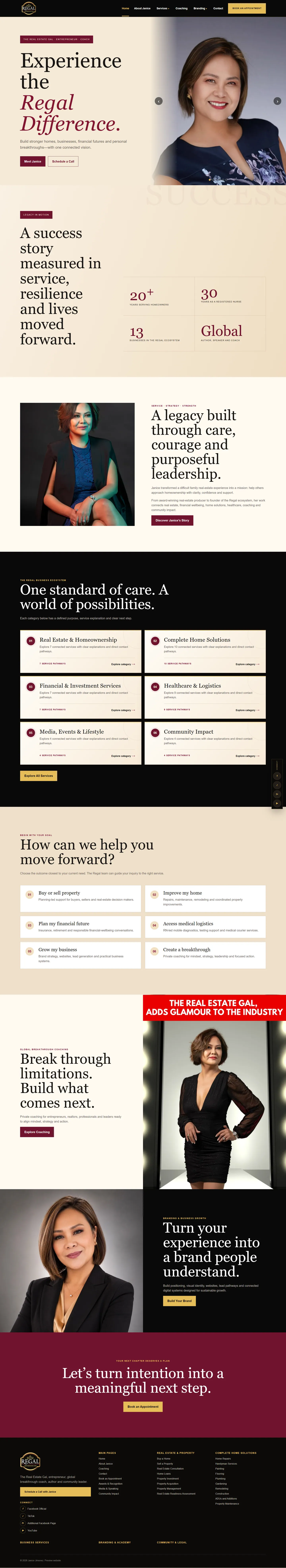 Janice Jimenez website screenshot