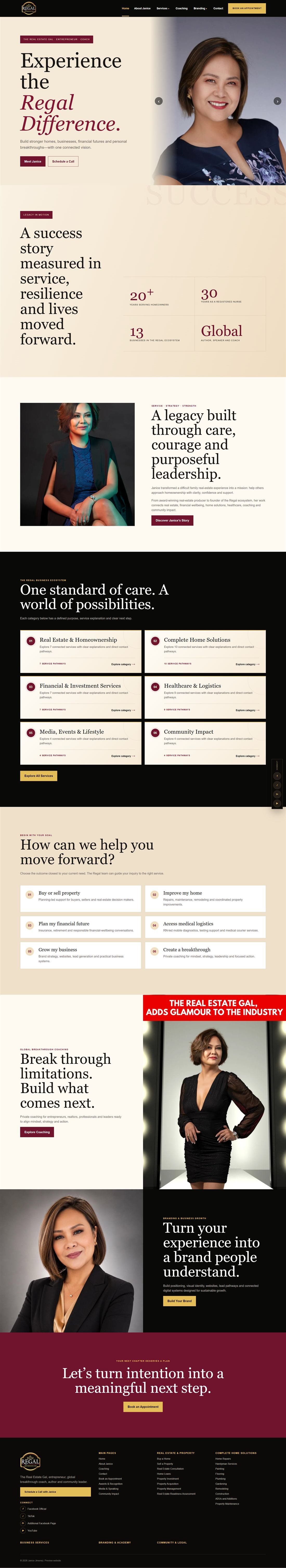 Janice Jimenez real estate website